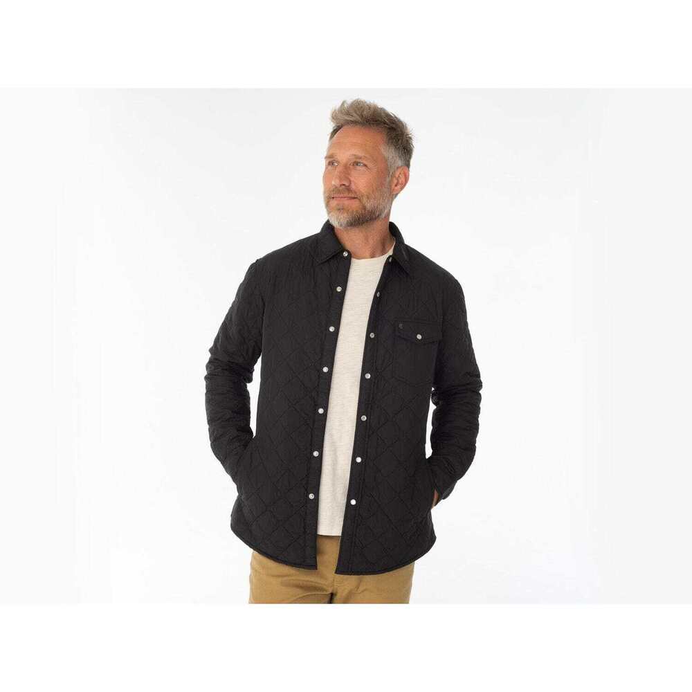 Criquet Shirts Quilted Shacket - Black Size mm